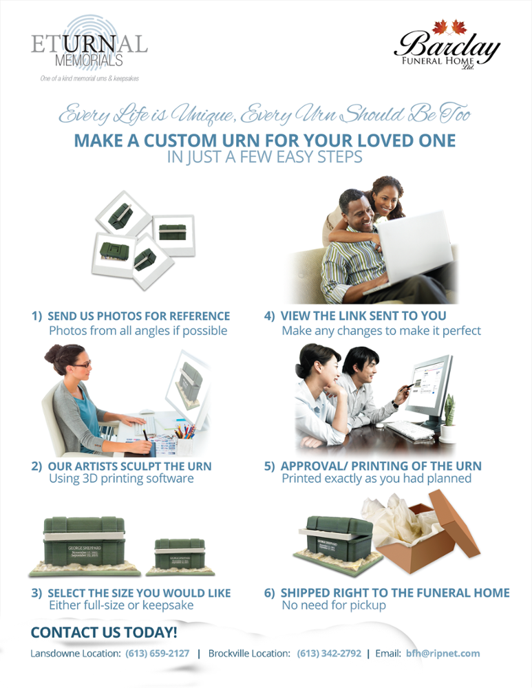 3D Custom Cremation Urns